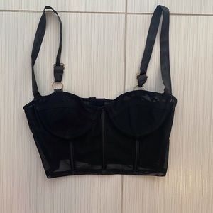 OhPolly mesh corset top